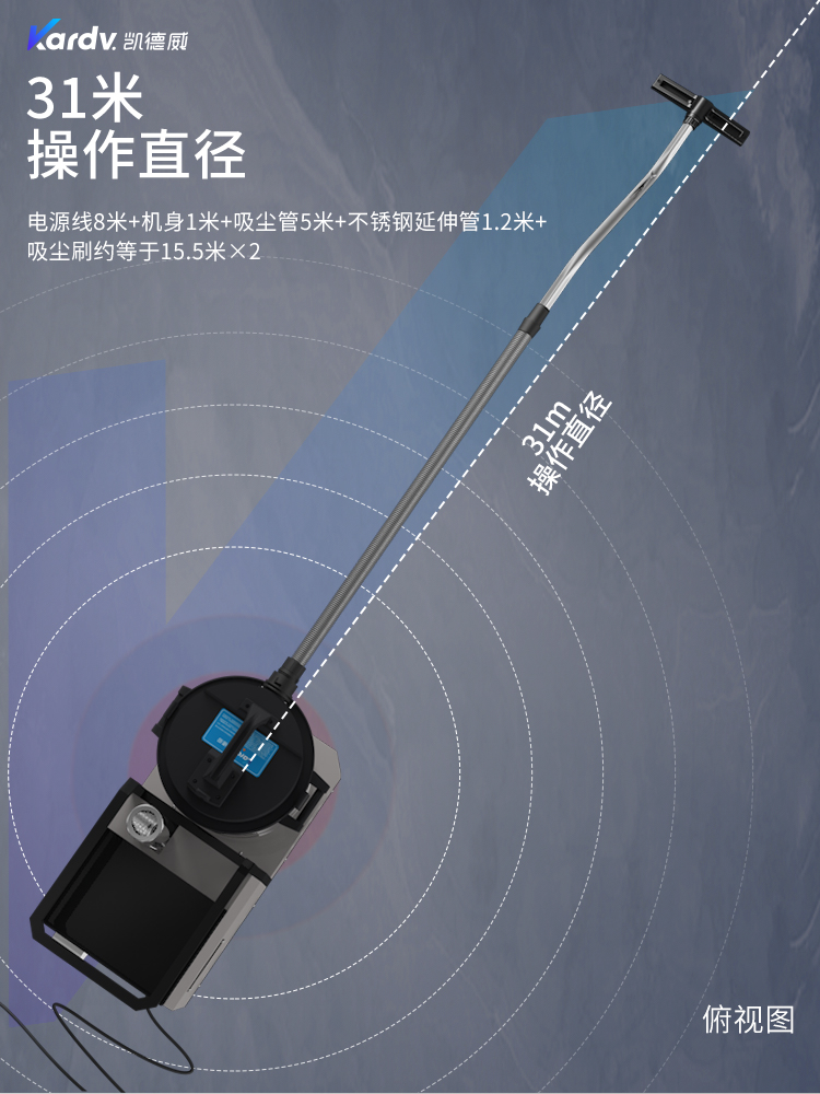 凯德威DL-2280X新款下进气吸尘器